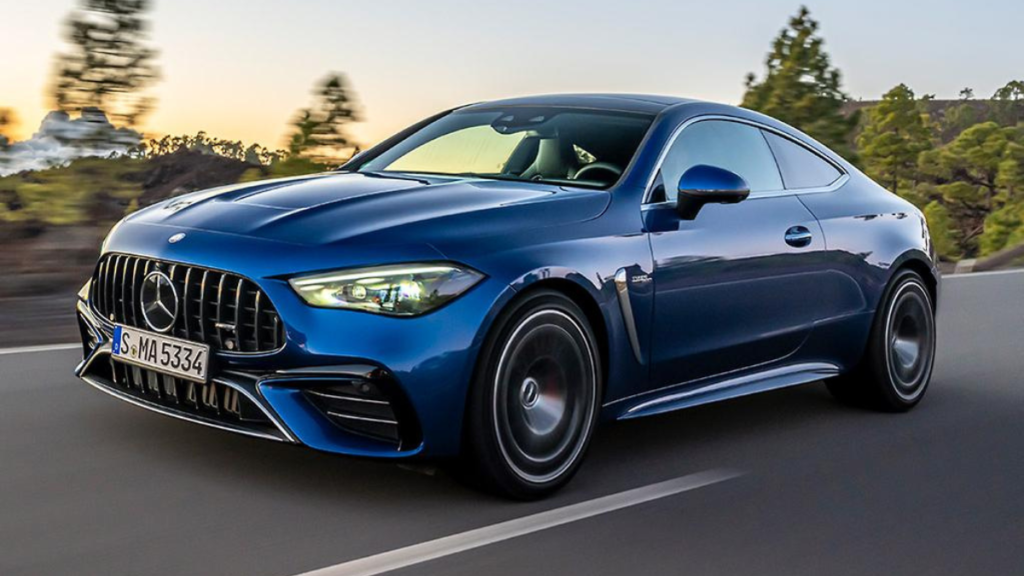 Mercedes-Benz AMG CLE 53 : 3.0 लीटर इनलाइन-6 टर्बो हाइब्रिड इंजन 443 हॉर्सपावर AMG 4MATIC+ ऑलव्हील ड्राइव 0-100 किमी/घंटा 4.2 सेकंड में स्पोर्ट लग्जरी कूपे।