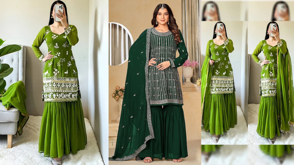 Bridal Mehndi Function Dress