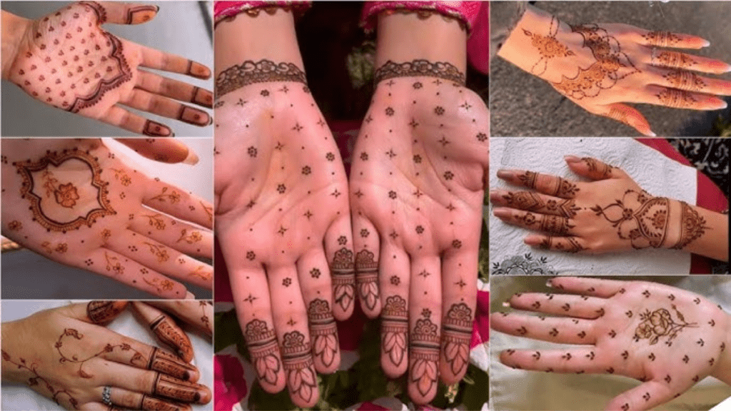 Minimal mehndi design front:सिर्फ़ फ्रंट हाथ के लिए