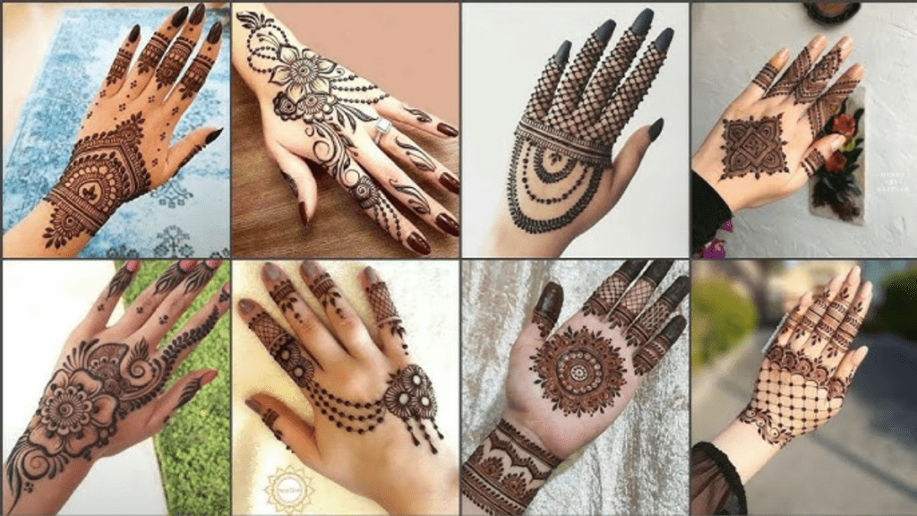 Minimal mehndi design front