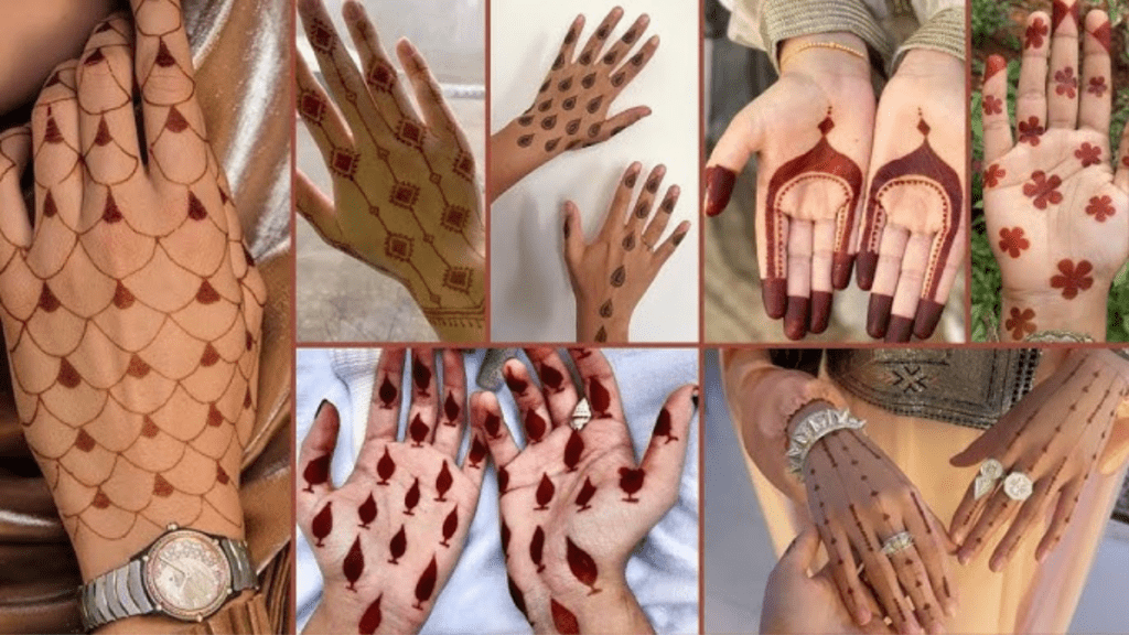 Minimal mehndi design front
