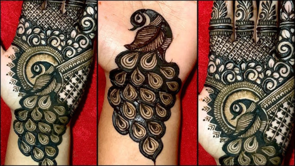 Haldi ke liye mehandi design