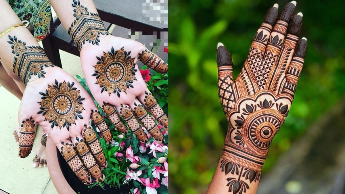 Haldi ke liye mehandi design