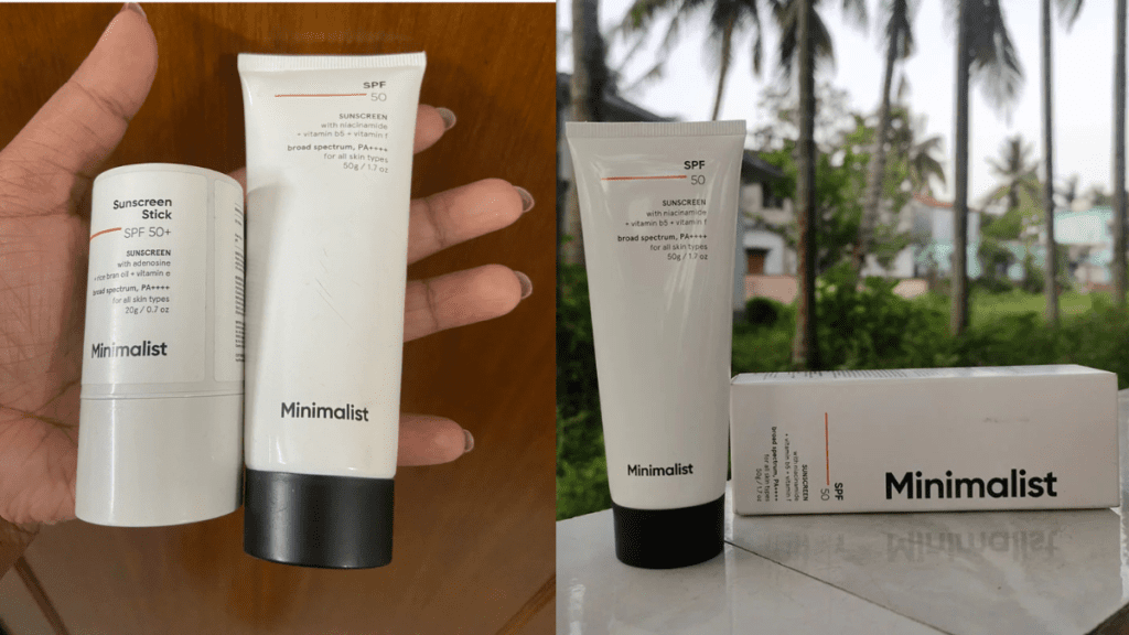 Minimalist sunscreen