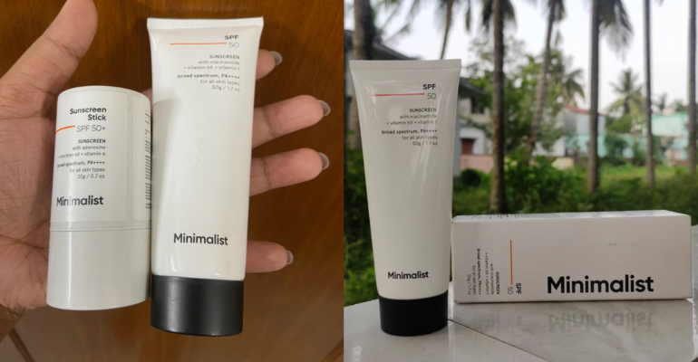 Minimalist sunscreen