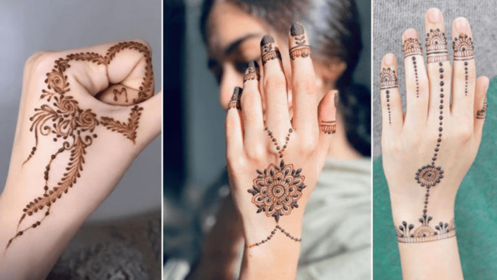 New teej mehndi designsतीज 2025 में ट्राई करें ये ट्रेंडी और आसान मेहंदी डिजाइन 