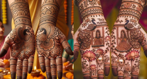 Mehndi design for teej हरियाली तीज के लिए खास तीज स्पेशल मेहंदी डिजाइन