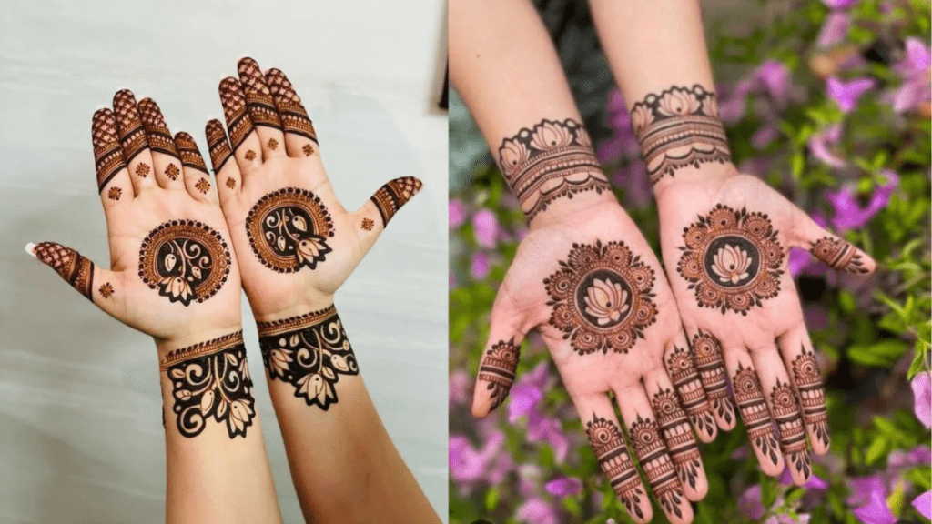 Mehndi design for teej easy फूलों और जटिल पैटर्न से सजी स्टाइलिश और क्लासी डिज़ाइंस।