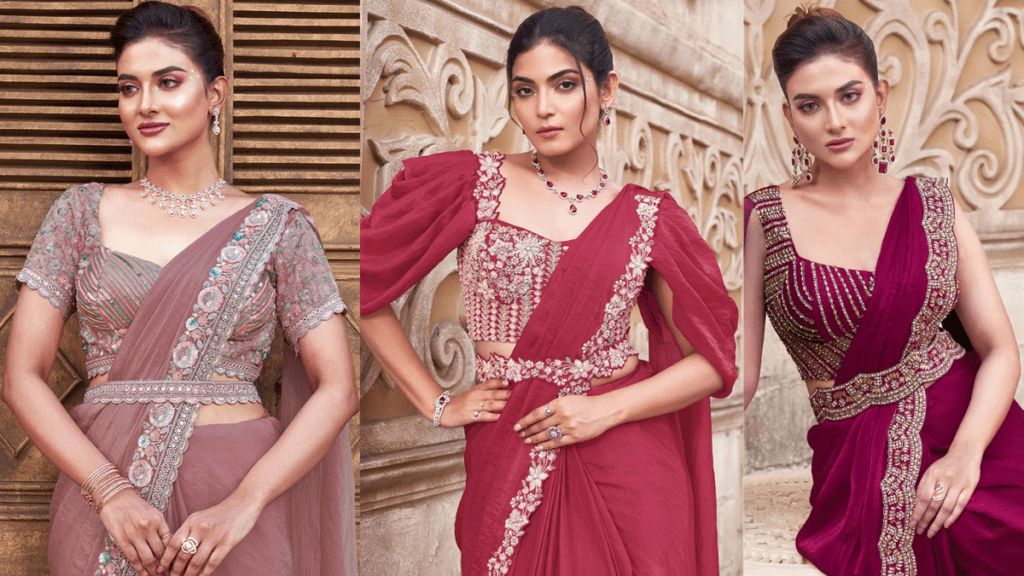 Ready to wear saree आधुनिक महिला की पहली पसंद आरामदायक प्री-स्टिच्ड और बिना झंझट की Ready to Wear साड़ियाँ!