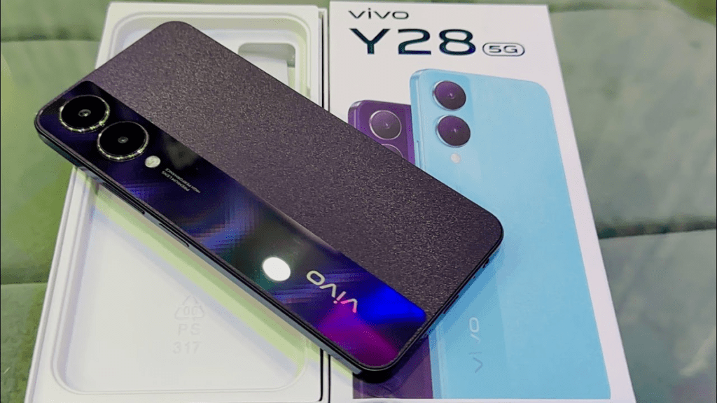 Vivo Y28 5G में स्मार्ट AI कैमरा, 6.56 इंच का बड़ा HD+ डिस्प्ले और मेथाटेक डाइमेंसीटी 6020 प्रोसेसर के साथ जबरदस्त परफॉर्मेंस!
