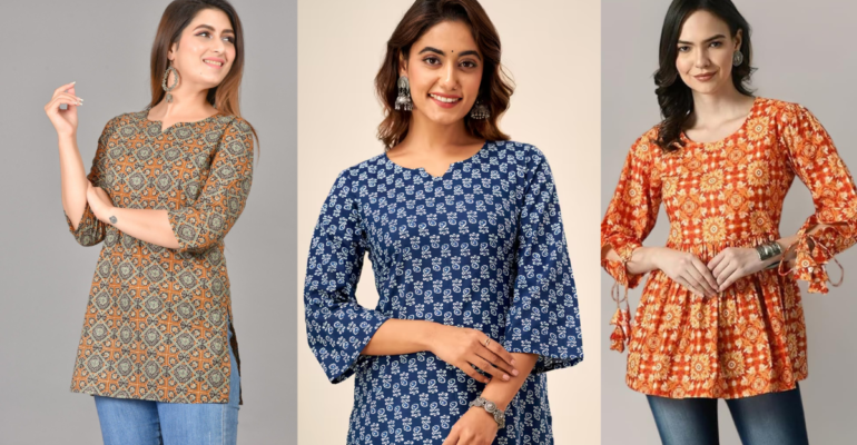 Short kurti for women फैशन और कम्फर्ट का बेस्ट कॉम्बिनेशन वूमेंस शॉर्ट कुर्ति जो आपकी पर्सनैलिटी को बढ़ाए और हर लुक को खास बनाए!