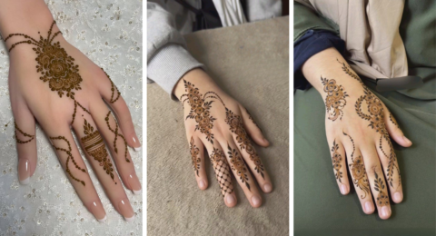 Easy Modern Back Hand Mehndi Design