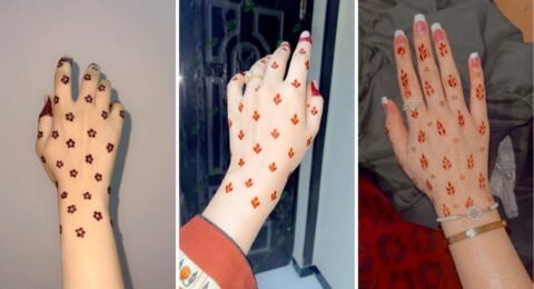 Back Hand Mehndi Design Simple