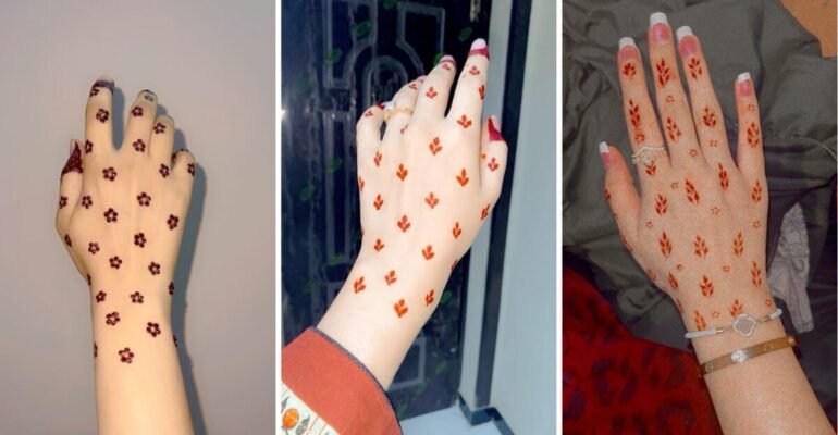 Back Hand Mehndi Design Simple