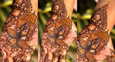 Royal front hand mehndi