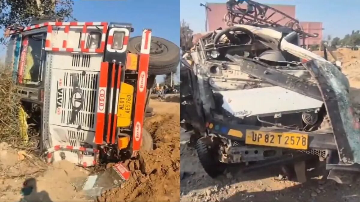 हाथरस पुलिया टूटना ट्रक दुर्घटना