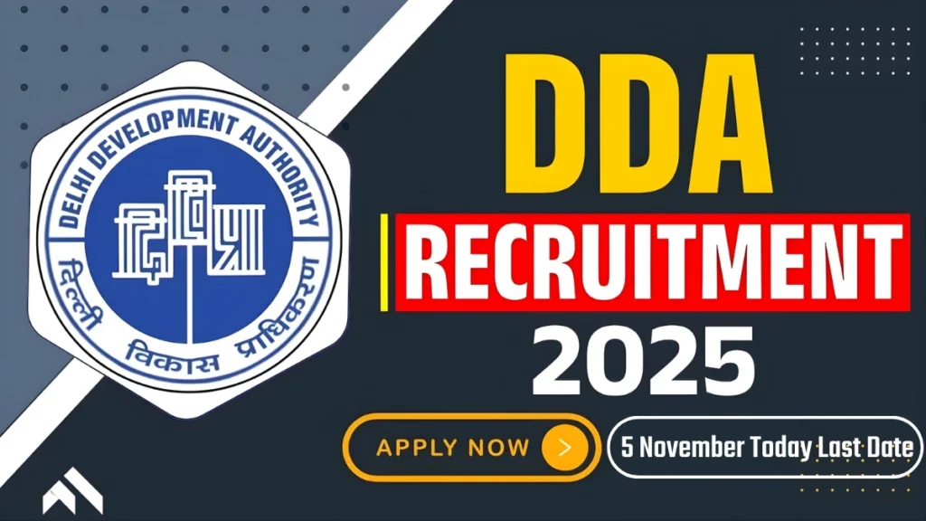 DDA Bharti 2025