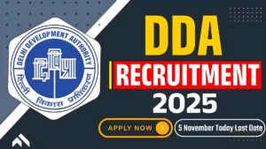 DDA Bharti 2025