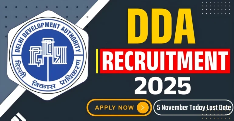 DDA Bharti 2025