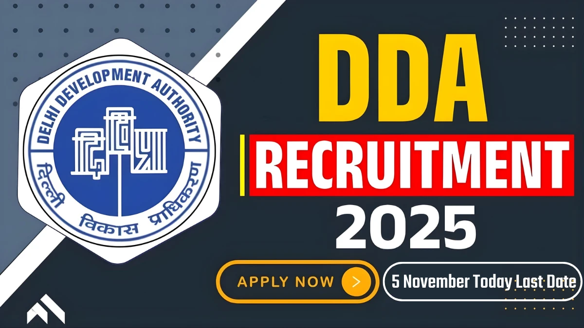 DDA Bharti 2025