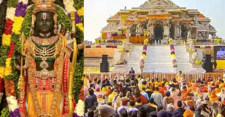 राम मंदिर ध्वजारोहण