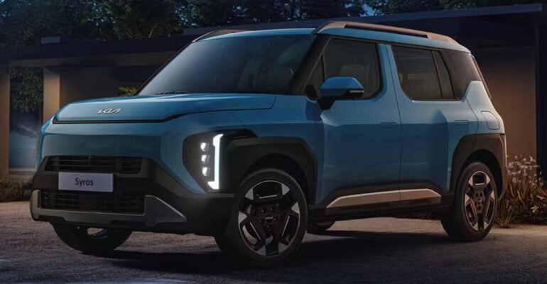 Kia Syros इलेक्ट्रिक SUV: चार्ज होते दिखी Kia Syros इलेक्ट्रिक SUV, भारत में साल 2026 में हो सकती है लॉन्च