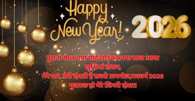 Happy New Year Friend: मेरे सच्चे और जिगरी दोस्त को नए साल 2026 मुबारक हो!