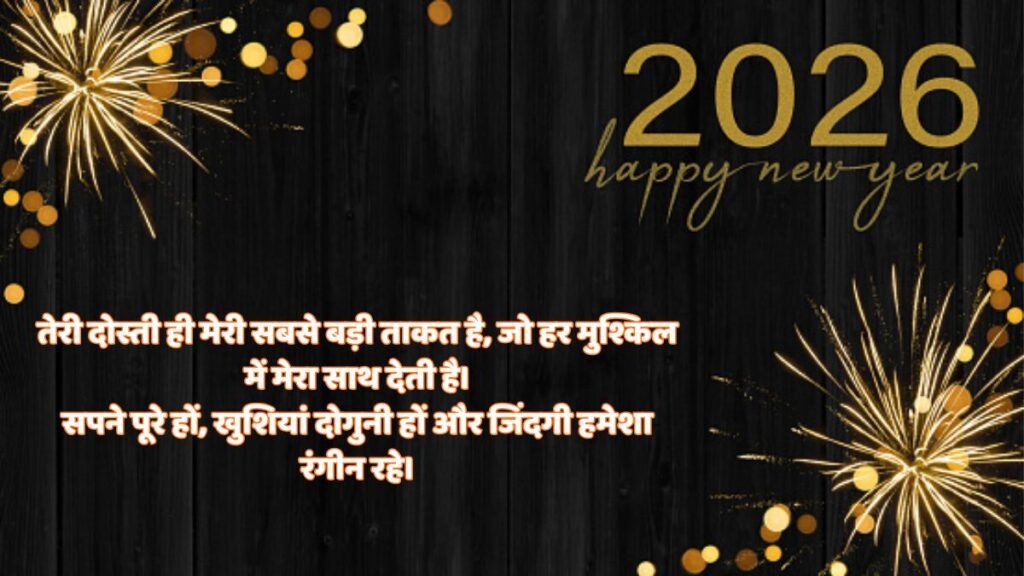 New Year 2026: हैप्पी न्यू ईयर 2026 मेरे यार! तेरी दोस्ती ही मेरी सबसे बड़ी ताकत हैहंसी-मजाक और अनगिनत यादें बनाते रहें!
