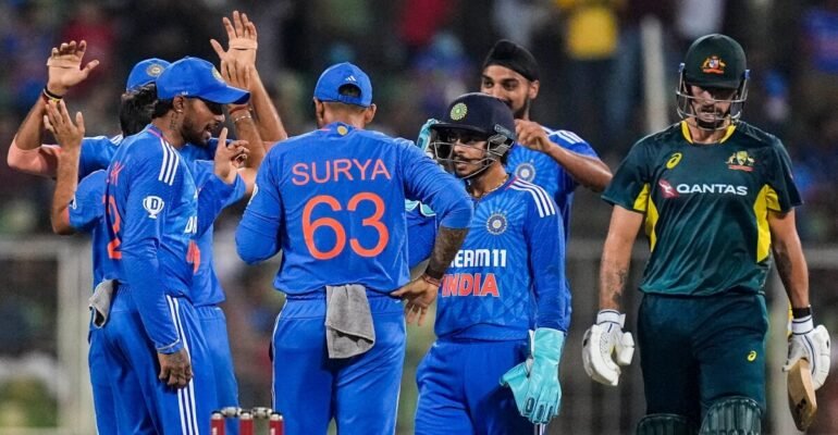 रायपुर T20I में टीम