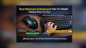 Best Mechanical Keyboard RGB gaming setup with wireless mouse for fast typing and work
