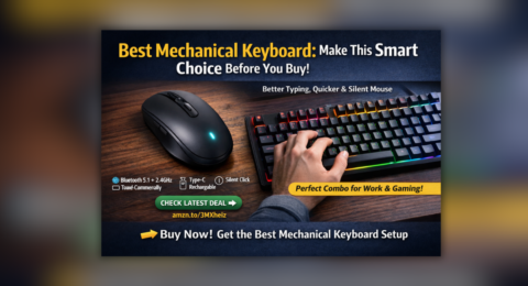 Best Mechanical Keyboard RGB gaming setup with wireless mouse for fast typing and work