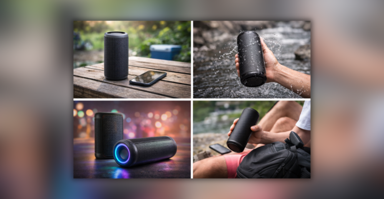 Portable Speaker आउटडोर और पार्टी के लिए Bluetooth वायरलेस स्पीकर