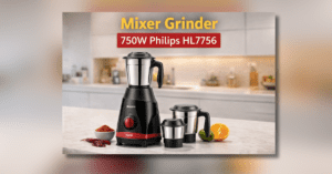 Philips HL7756 Mixer Grinder 750W with 3 jars in kitchen