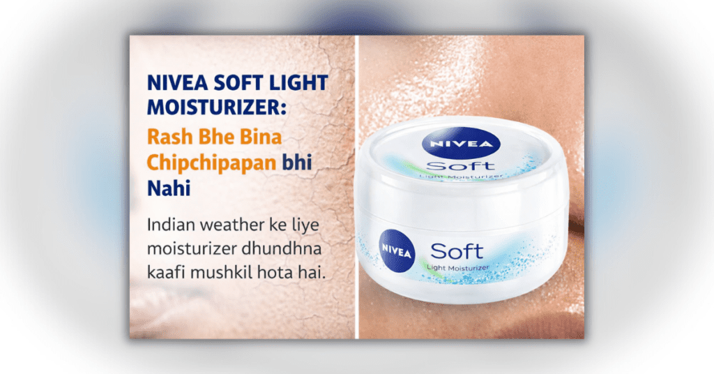 Nivea Soft Light Moisturizer – Vitamin E aur Jojoba Oil ke saath lightweight daily use cream