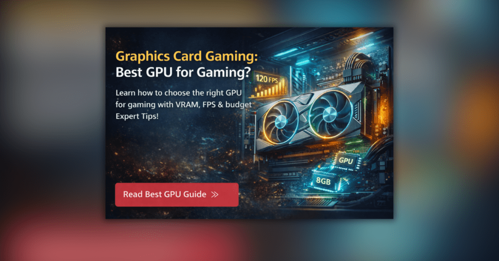 High-performance graphics card for gaming with dual fans and RGB lighting installed in PC