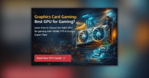 High-performance graphics card for gaming with dual fans and RGB lighting installed in PC