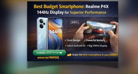 Best Budget Smartphone Realme P4X with 144Hz display for gaming and smooth performance
