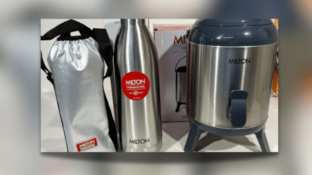 Milton Aura 1000 Thermosteel Water Bottle स्टेनलेस स्टील इंसुलेटेड बोतल 1000ml