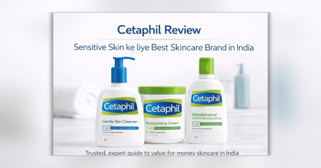 Cetaphil skincare products for sensitive and dry skin in India