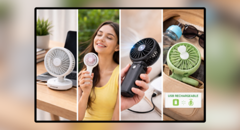 Portable Mini Fan for desk and travel use