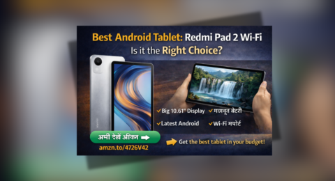 Best Android Tablet Redmi Pad 2 Wi-Fi with big display and long battery life