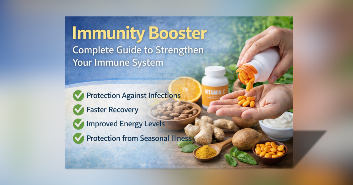 Immunity Booster सप्लीमेंट जो रोग प्रतिरोधक क्षमता बढ़ाने में मदद करता है