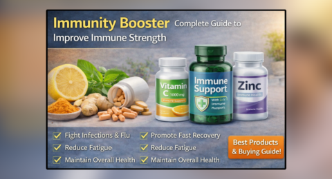 Immunity Booster supplements with vitamin C and zinc