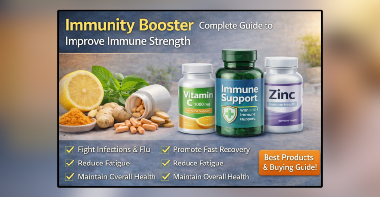 Immunity Booster supplements with vitamin C and zinc