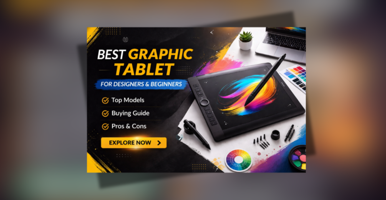 Best Graphic Tablet for Designers and Beginners with Pen