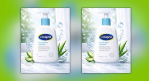 Cetaphil Gentle Skin Cleanser bottle for sensitive and dry skin