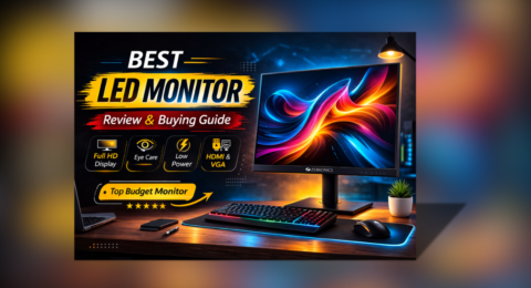 Best Led Monitor ZEBRONICS Zeb-V19Hd 18.5 Inch HD Display with HDMI and VGA