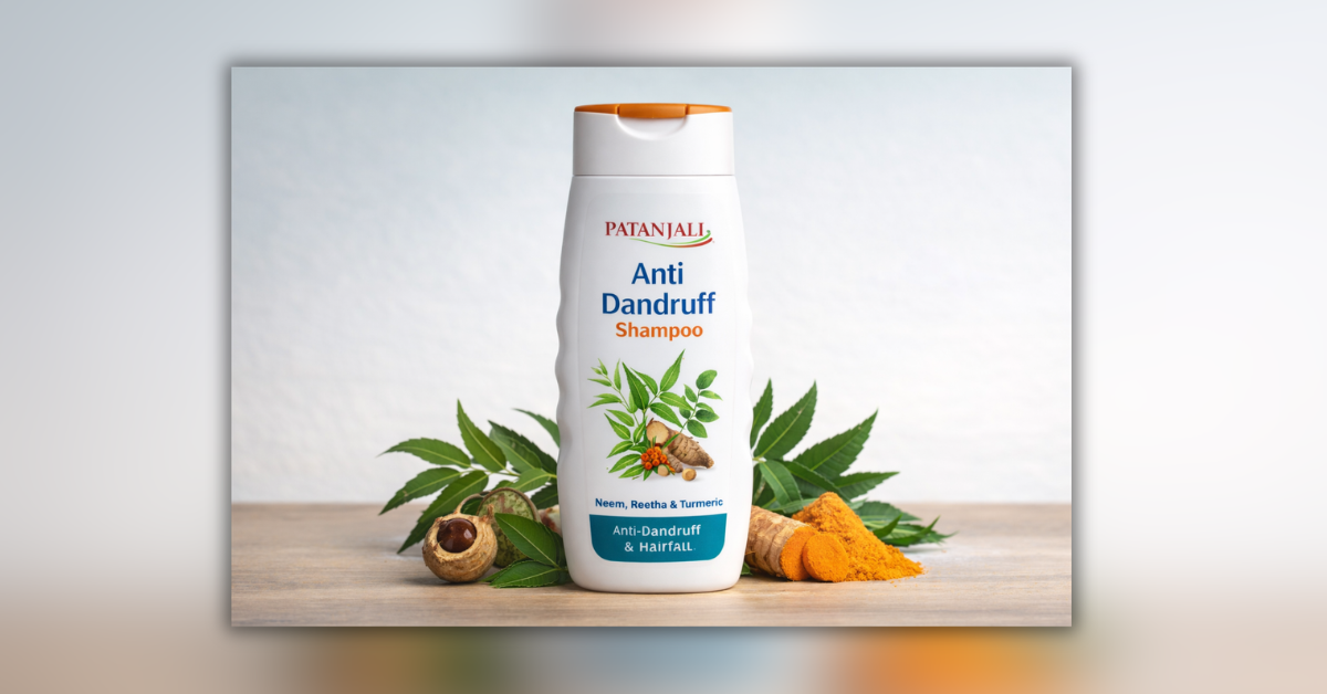Patanjali Anti Dandruff Shampoo herbal bottle for dandruff treatment in India