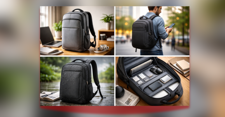 Laptop Backpack लैपटॉप और एक्सेसरीज को सुरक्षित रखने के लिए padded ऑफिस बैग