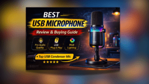 Best USB Microphone SKYVIK Glowcast Condenser Mic for YouTube and Podcast